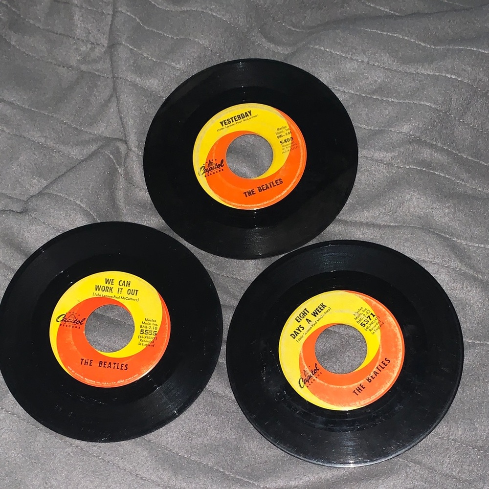 The Beatles Vinyl 45 Singles Capitol Labels